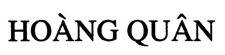 Mẫu nhãn hiệu HOàNG QUÂN