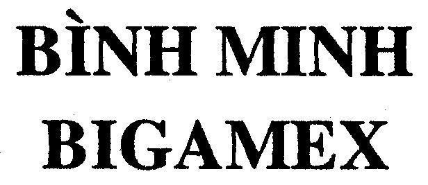Mẫu nhãn hiệu BìNH MINH BIGAMEX