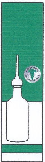 Mẫu nhãn hiệu USED MOST IN HOSPITALS