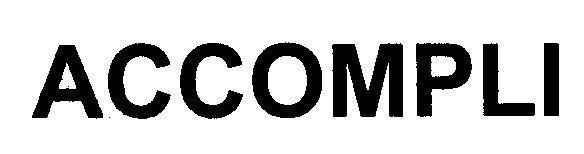 Mẫu nhãn hiệu ACCOMPLI