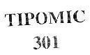 Mẫu nhãn hiệu TIPOMIC 301