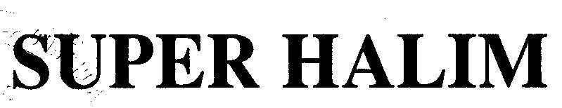 Mẫu nhãn hiệu SUPER HALIM