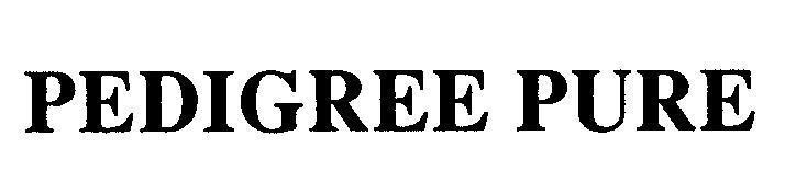 Mẫu nhãn hiệu PEDIGREE PURE