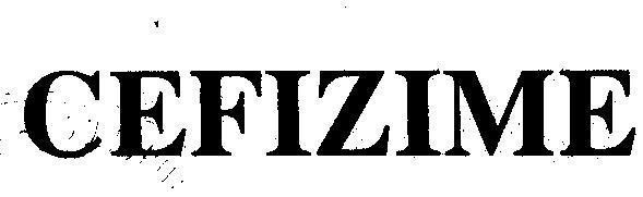 Mẫu nhãn hiệu CEFIZIME