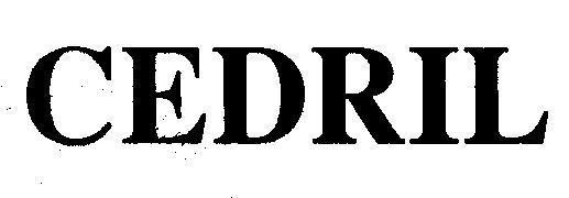 Mẫu nhãn hiệu CEDRIL