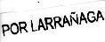 Mẫu nhãn hiệu POR LARRANAGA