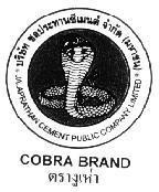 Mẫu nhãn hiệu COBRA BRAND JALAPRATHAN CEMENT PUBLIC COMPONY LIMITED
