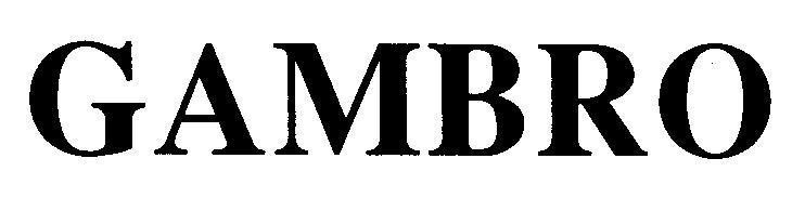 Mẫu nhãn hiệu GAMBRO