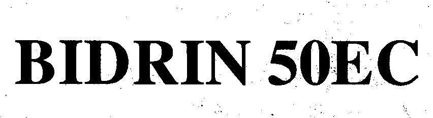 Mẫu nhãn hiệu BIDRIN 50EC