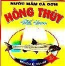 Mẫu nhãn hiệu HồNG THUý NướC MắM Cá CơM FISH SAUCE NGUYêN LiệU cá Cơm 35 Độ