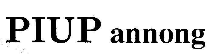 Mẫu nhãn hiệu PIUP annong