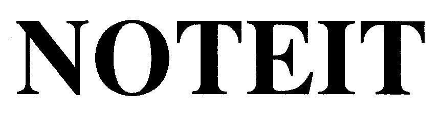 Mẫu nhãn hiệu NOTEIT