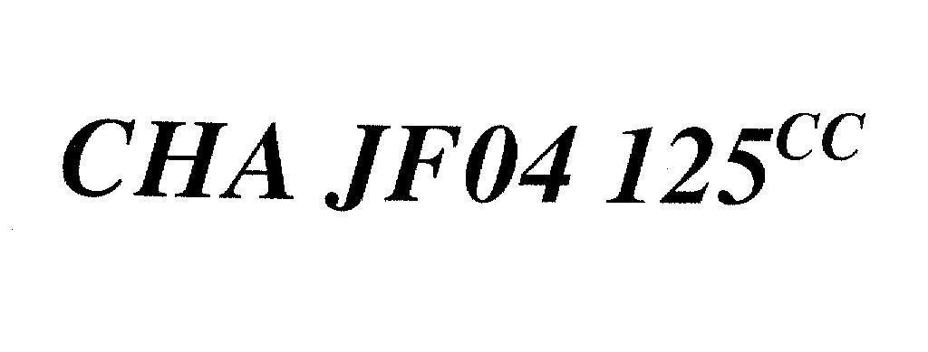Mẫu nhãn hiệu CHA JF04 125CC