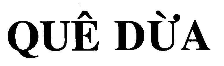 Mẫu nhãn hiệu QUÊ DừA