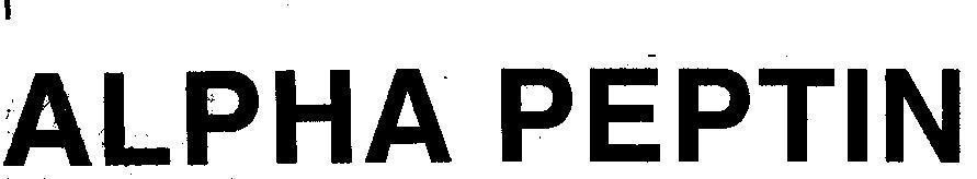 Mẫu nhãn hiệu ALPHA PEPTIN