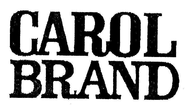 Mẫu nhãn hiệu CAROL BRAND