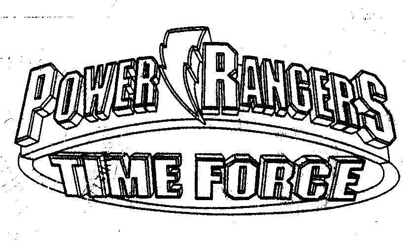 Mẫu nhãn hiệu POWER RANGERS TIME FORCE
