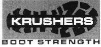 Mẫu nhãn hiệu KRUSHERS BOOT STRENGTH