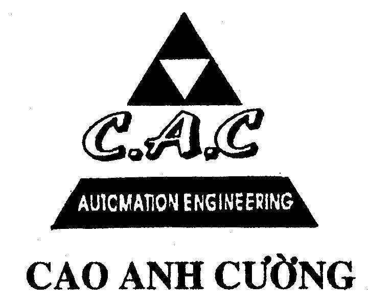 Mẫu nhãn hiệu AUTOMATION ENGINEERING CAO ANH CƯờNG C.A.C