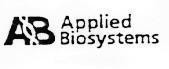 Mẫu nhãn hiệu AB APPLIED BIOSYSTEMS