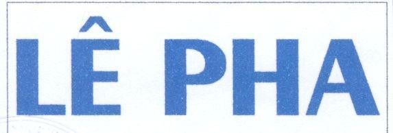 Mẫu nhãn hiệu LÊ PHA