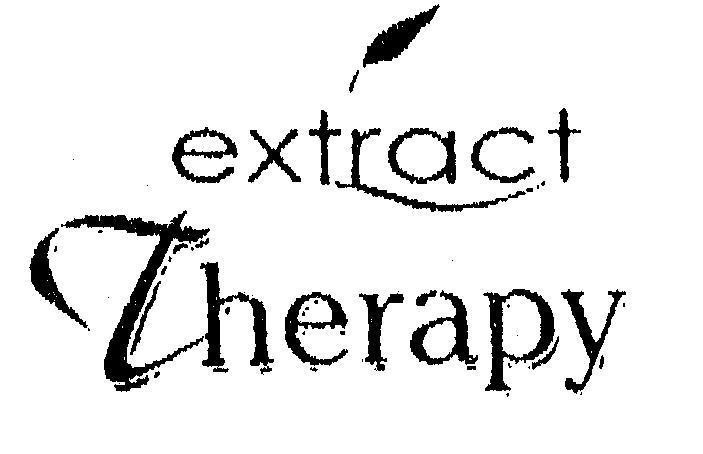 Mẫu nhãn hiệu extract therapy