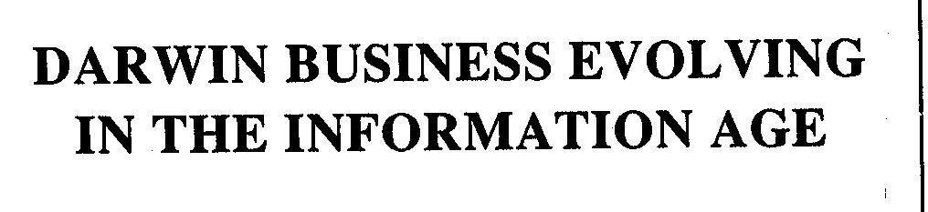 Mẫu nhãn hiệu DARWIN BUSINESS EVOLVING IN THE INFORMATION AGE