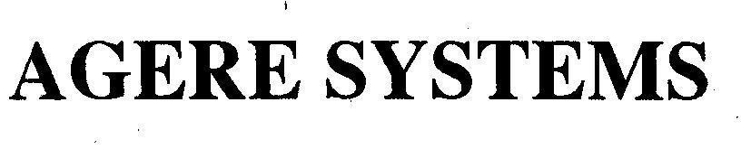 Mẫu nhãn hiệu AGERE SYSTEMS