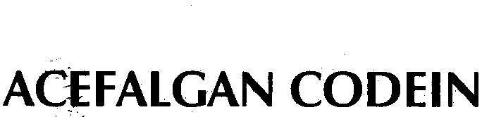 Mẫu nhãn hiệu ACEFALGAN CODEIN