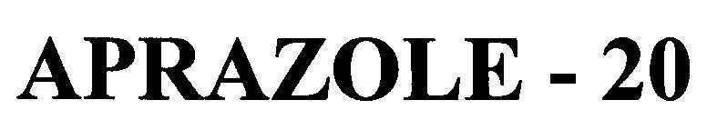 Mẫu nhãn hiệu APRAZOLE - 20