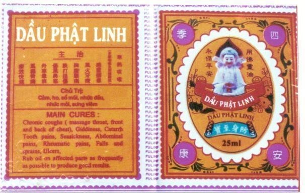Mẫu nhãn hiệu DầU PHậT LINH