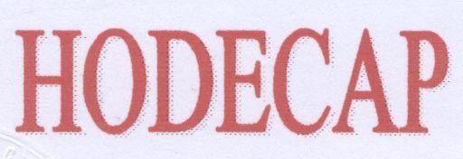 Mẫu nhãn hiệu HODECAP