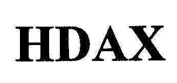 Mẫu nhãn hiệu HDAX