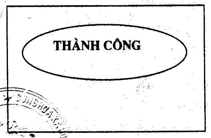 Mẫu nhãn hiệu THàNH CÔNG