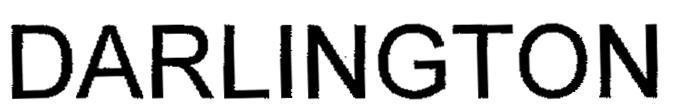Mẫu nhãn hiệu DARLINGTON