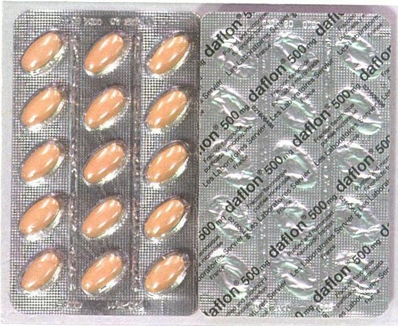 Mẫu nhãn hiệu daflon 500 mg