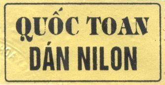 Mẫu nhãn hiệu Quốc Toan Dán Nilon
