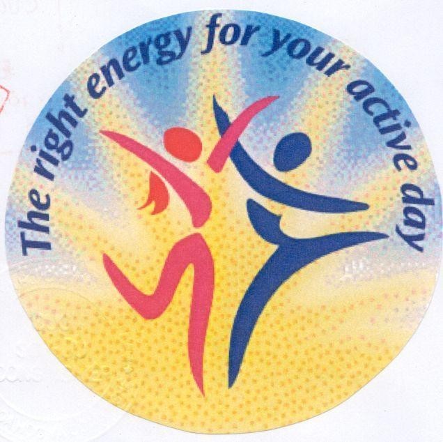 Mẫu nhãn hiệu The right energy for your active day