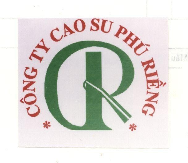 Mẫu nhãn hiệu CÔNG TY CAO SU PHú RIềNG PR