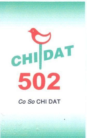 Mẫu nhãn hiệu CHI DAT 502 CO SO CHI DAT