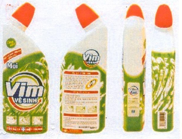 Mẫu nhãn hiệu VIM Vệ SINH MớI TẩY SạCH DIệT TRùNG