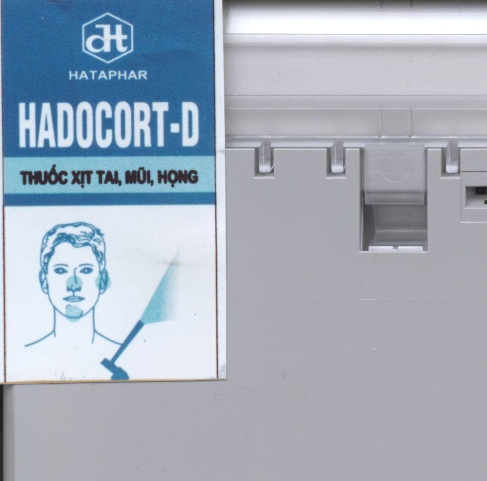Mẫu nhãn hiệu HATAPHAR DT HADOCORT-D