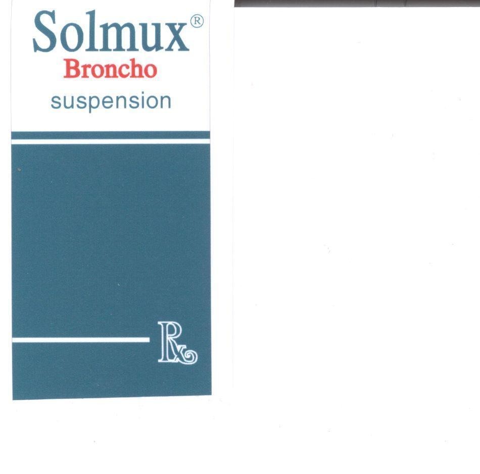 Mẫu nhãn hiệu SOLMUX BRONCHO SUSPENSION