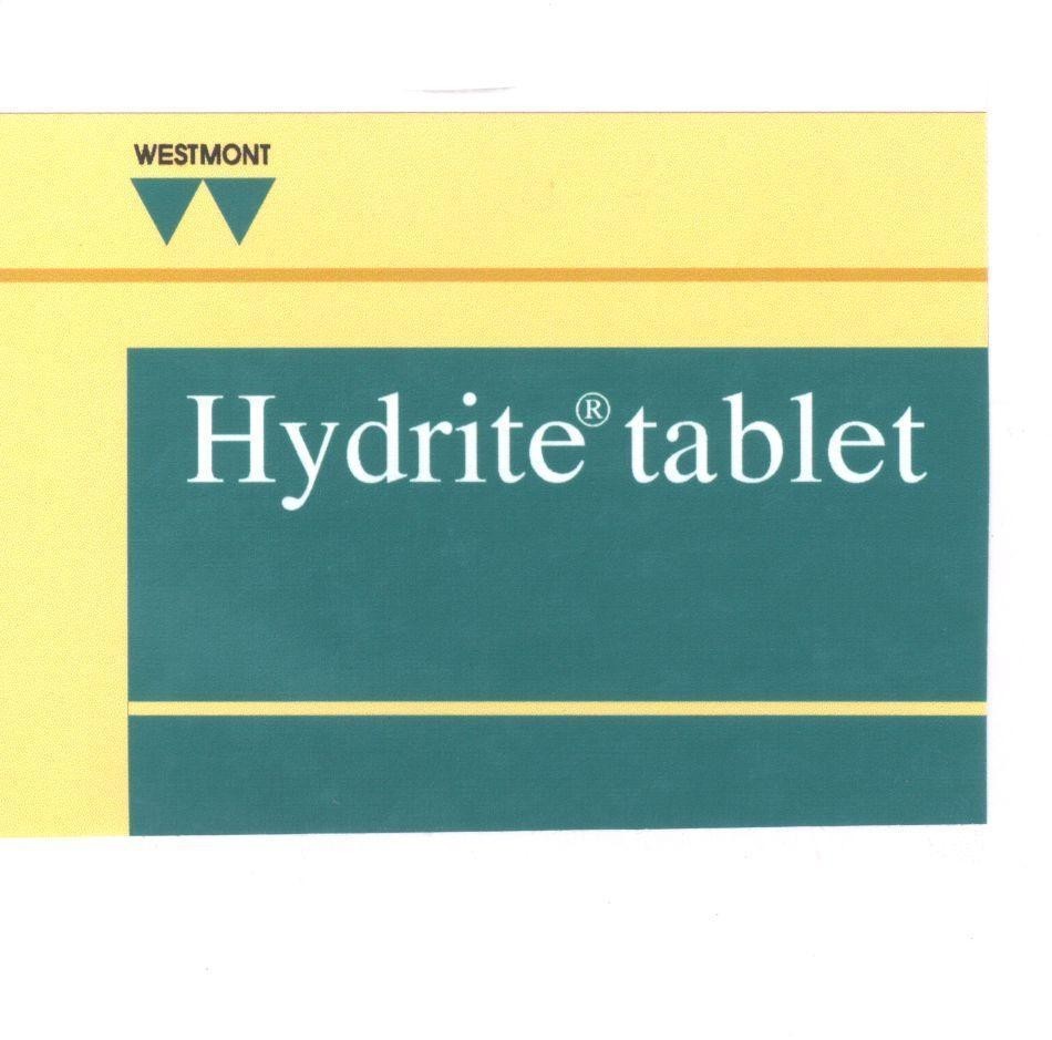 Mẫu nhãn hiệu WESTMONT HYDRITE TABLET