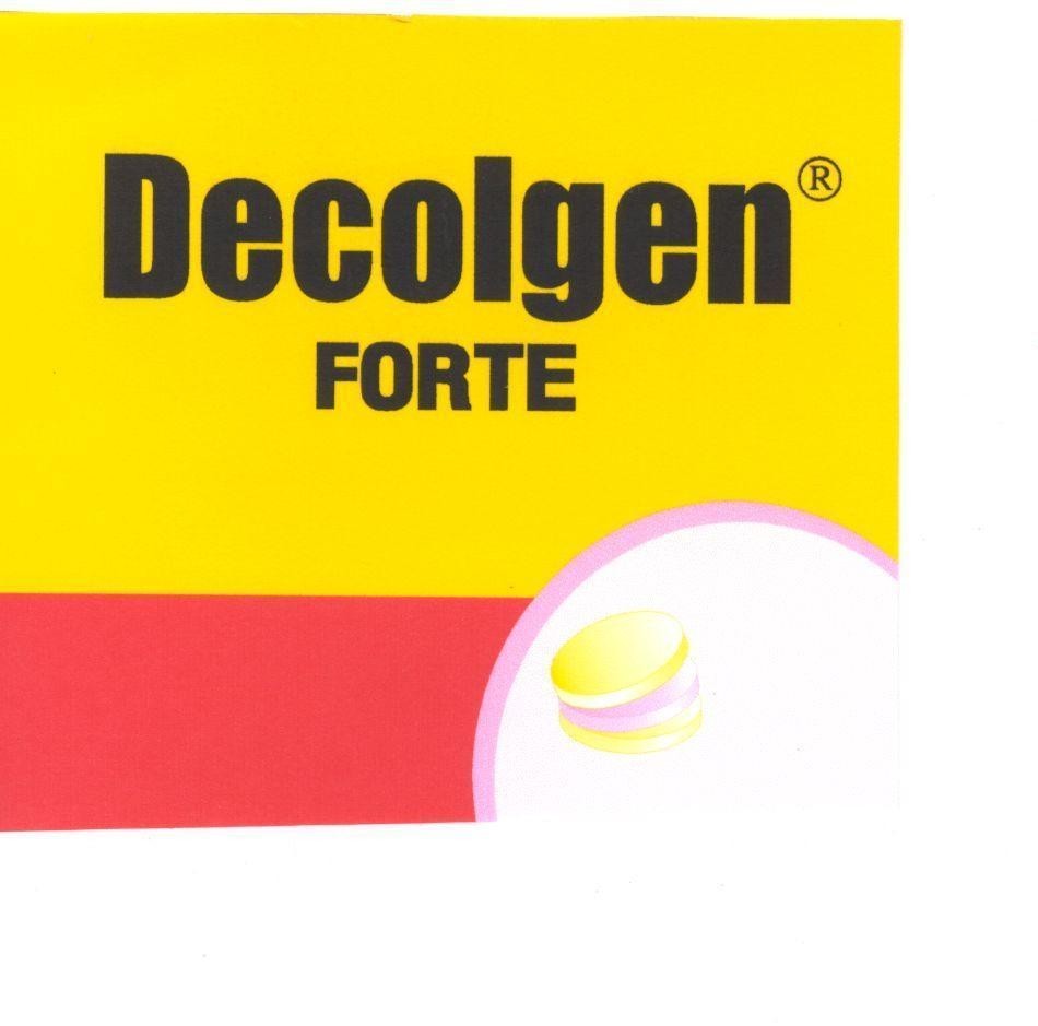 Mẫu nhãn hiệu DECOLGEN FORTE