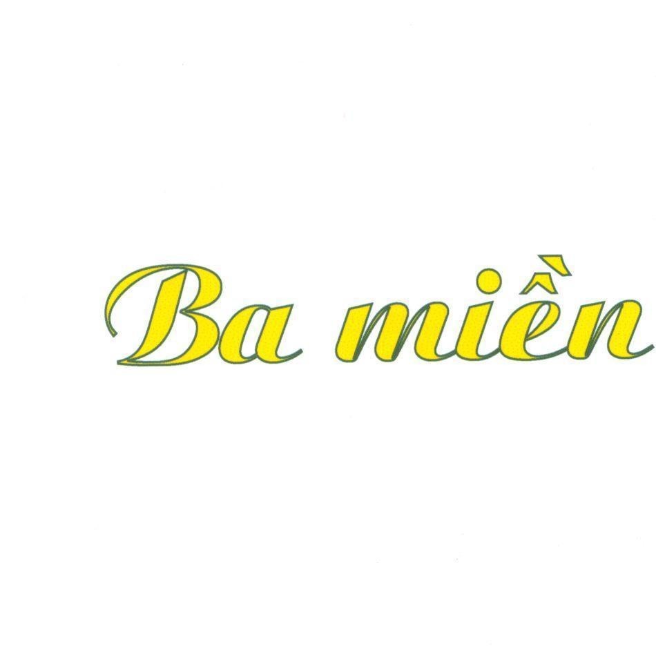 Mẫu nhãn hiệu BA MIềN