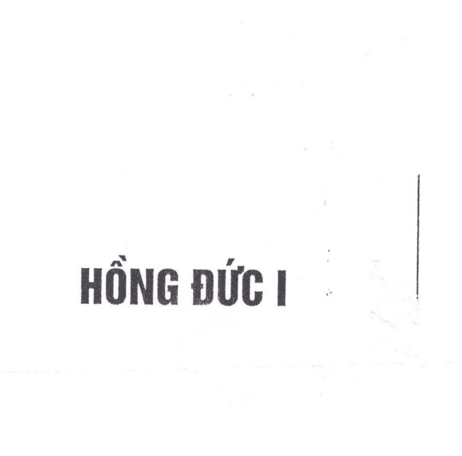 Mẫu nhãn hiệu HồNG ĐứC I