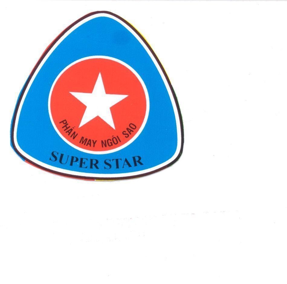 Mẫu nhãn hiệu SUPER STAR PHÂN MAY NGÔI SAO