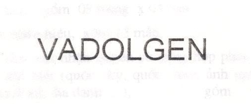 Mẫu nhãn hiệu VADOLGEN