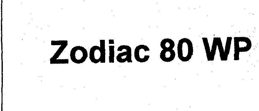 Mẫu nhãn hiệu Zodiac 80 WP